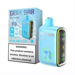 Geek Bar Pulse Blue Razz Ice Vape – Premium Blue Razz Ice Disposable Vape Device