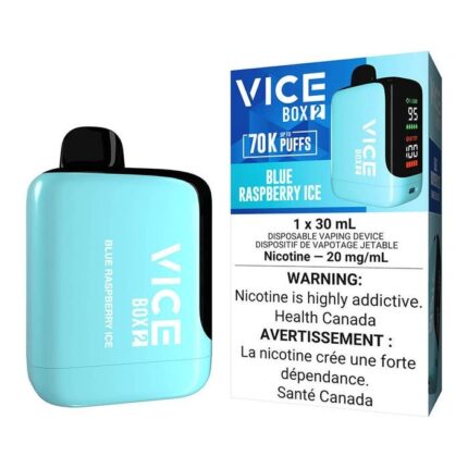 Vice Box 12 Blue Raspberry Ice Vape – blue razz ice vape disposable