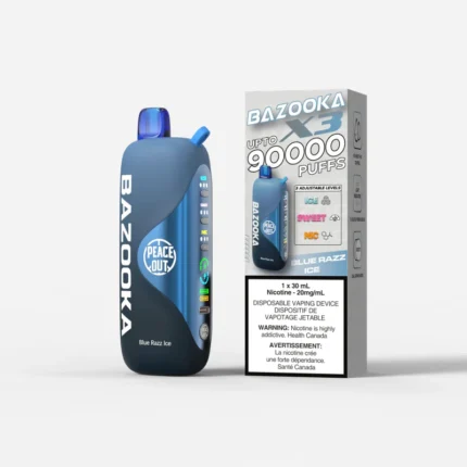 Bazooka 90K Blue Razz Ice Disposable Vape — 90,000 puffs rechargeable