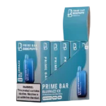 Prime Bar 8000 Icy Blue Razz disposable vape – blue razz ice flavor