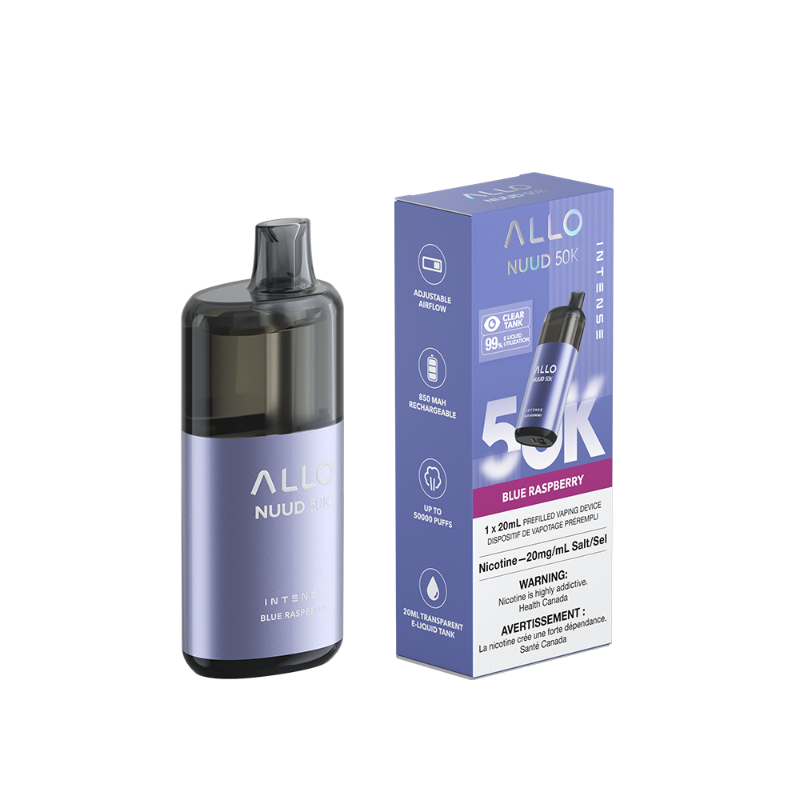 Allo NUUD Blue Raspberry 50K Intense Disposable Vape