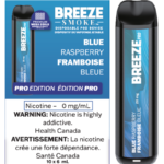 Breeze Pro Blue Raspberry Zero Nic Disposable Vape Stick