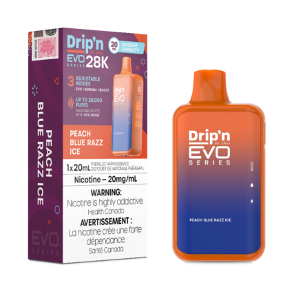Drip'n EVO 28K Peach Blue Razz Ice Disposable Vape