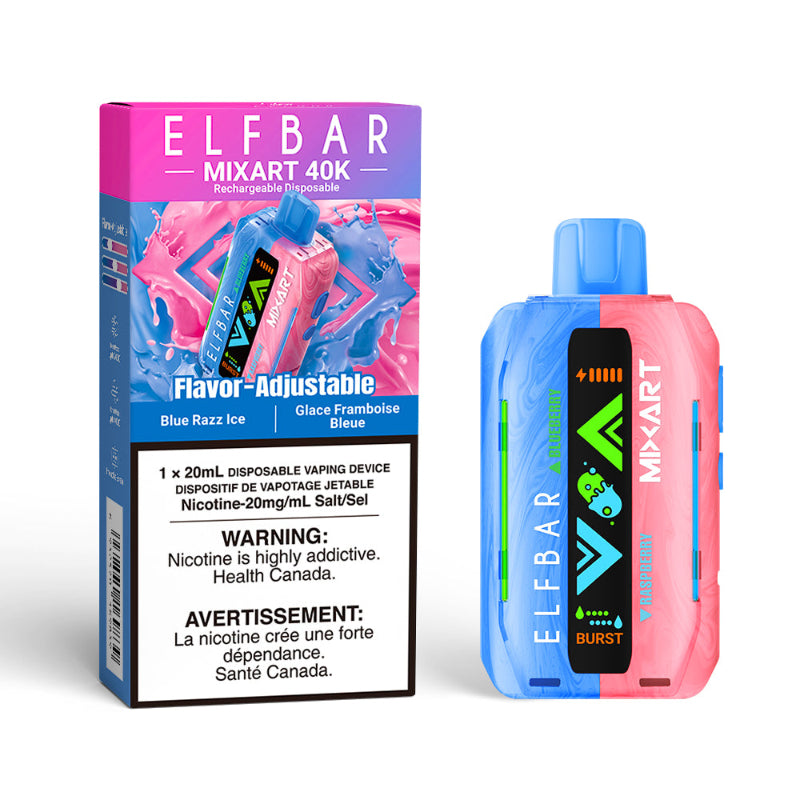 Elf Bar MixArt 40k Blue Razz Ice (Blueberry Ice + Raspberry Ice) Disposable Vape Elf Bar MixArt 40k Blue Razz Ice (Blueberry Ice + Raspberry Ice) Disposable Vape