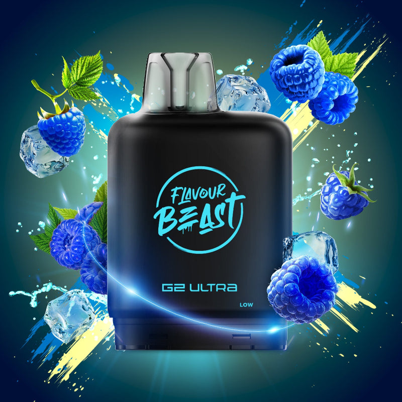 Level X G2 Ultra Flavour Beast Pods - Super Sour Blue Razz Iced, 50K Puffs Level X G2 Ultra Flavour Beast Pods - Super Sour Blue Razz Iced, 50K Puffs