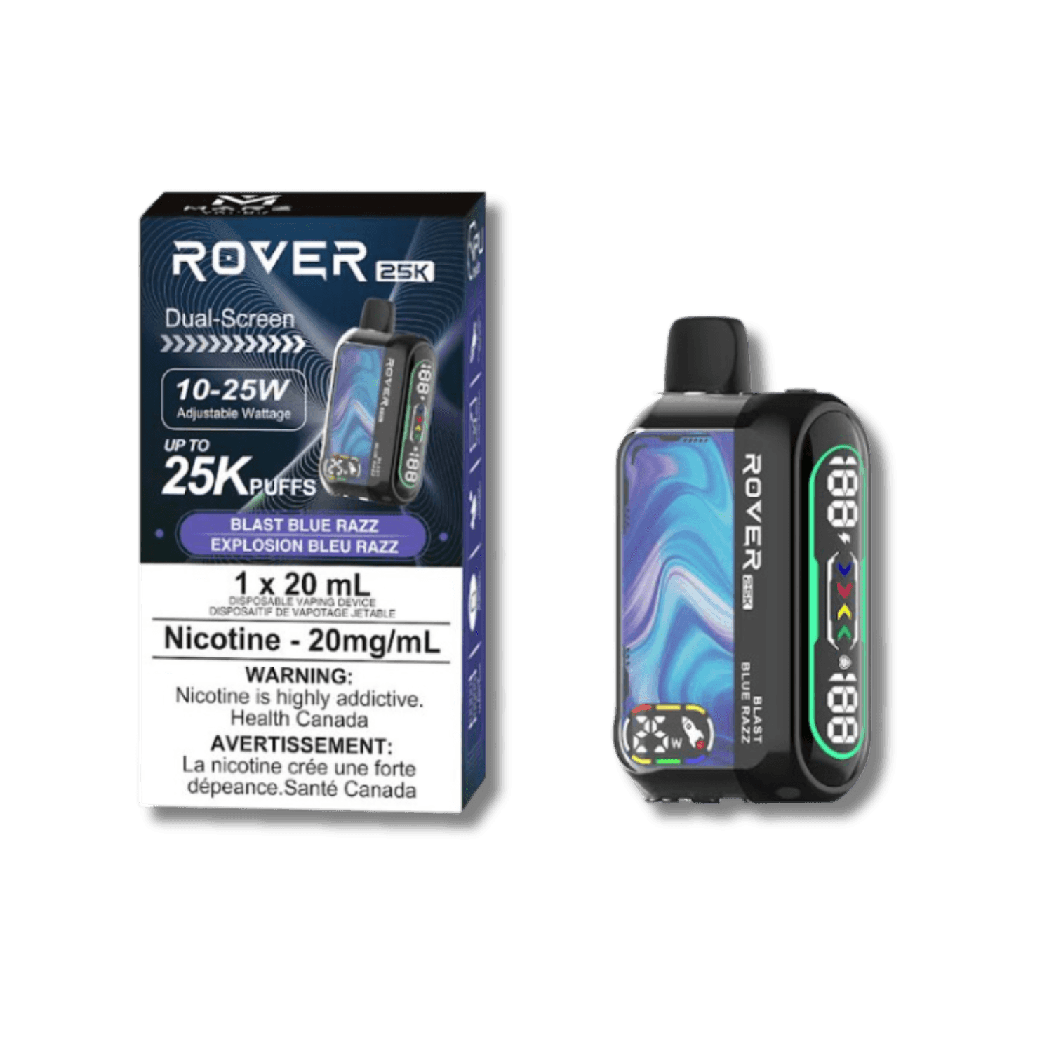MARZ Rover 25K - Blast Blue Razz (S50) MARZ Rover 25K - Blast Blue Razz (S50)