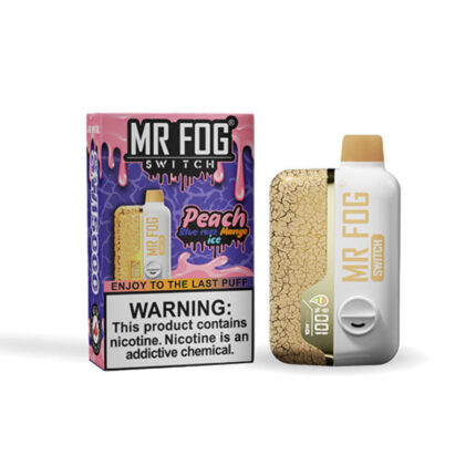 Mr Fog Switch Nicotine Free 15K Peach Blue Razz Mango Ice Disposable Vape