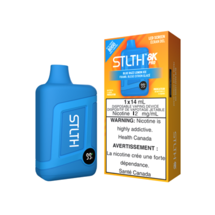 STLTH 8K Pro Blue Razz Lemon Ice Disposable Vape