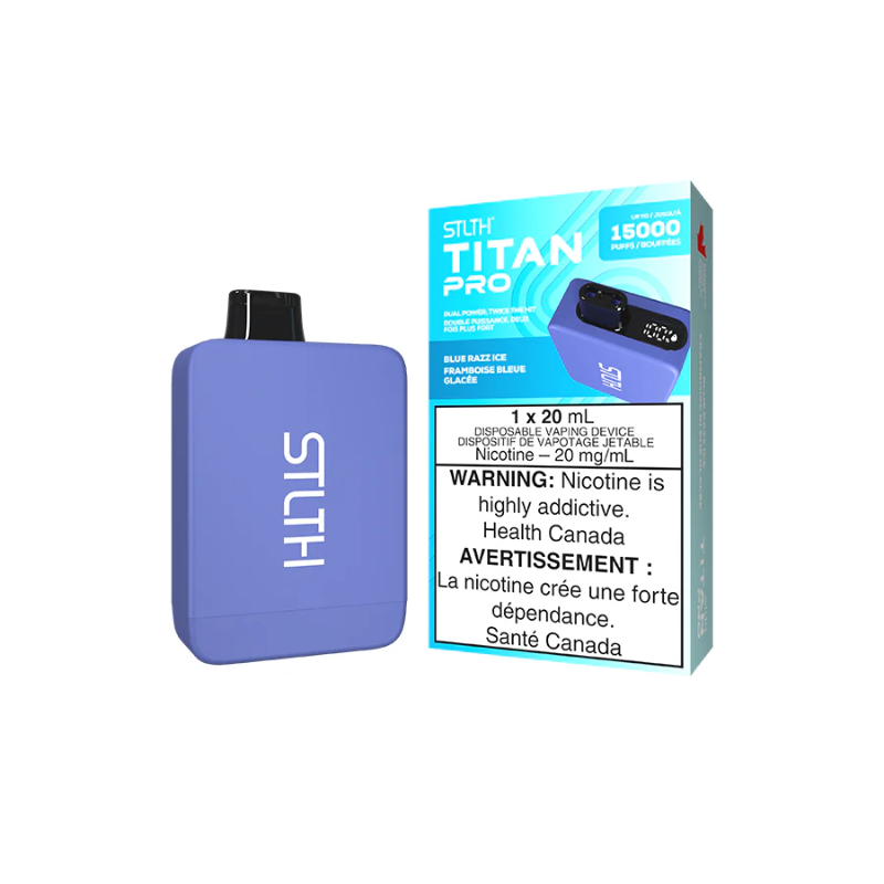 STLTH Titan Pro (15K) Blue Razz Ice Disposable Vape STLTH Titan Pro (15K) Blue Razz Ice Disposable Vape